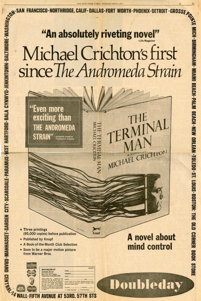 The Terminal Man - Crichton, Michael: 9780345354624 - AbeBooks